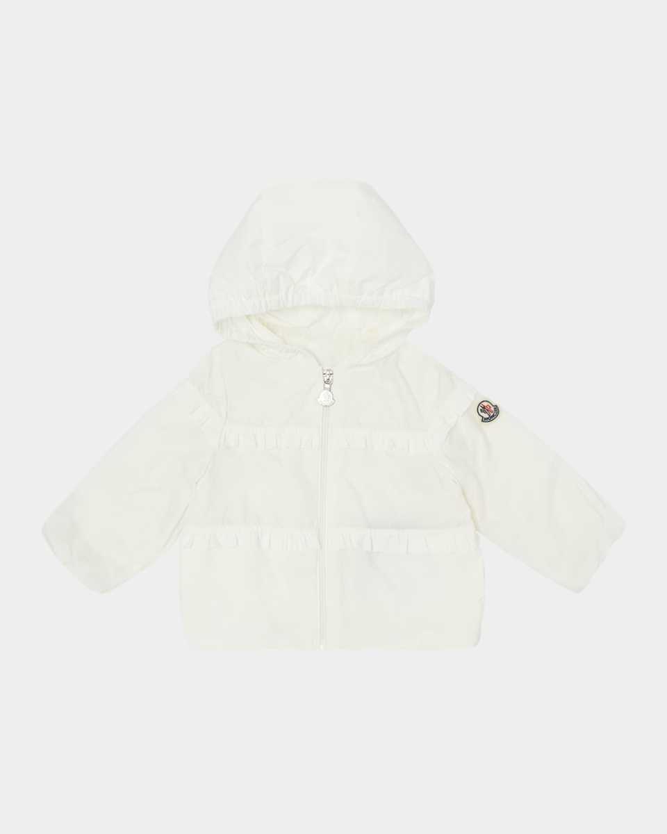 Girl's Hiti Ruffle Rain Jacket, Size 6M-